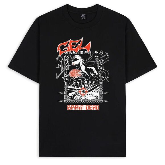 Brain Dead x GEL x Sound & Fury T-Shirt NJ Hardcore Punk Black XL - NWT - Picture 1 of 6